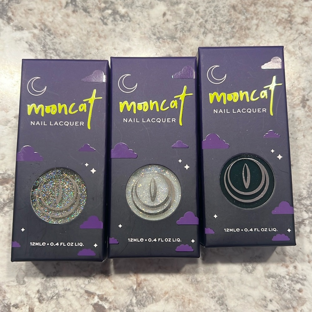 Mooncat bundle of three